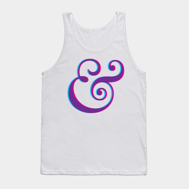 Vibrant Ampersand Tank Top by oddmatter